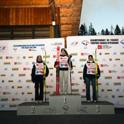 CHAMPIONNATS DE FRANCE VENDREDI,PREMANON, FRANCE - MARCH 27: PODIUM March 27, 2026 in PREMANON, France. (Photo by Rodriguez Alexis / @Aleiks_photo)