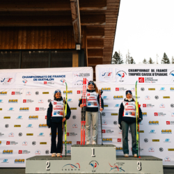 CHAMPIONNATS DE FRANCE VENDREDI,PREMANON, FRANCE - MARCH 27: PODIUM March 27, 2026 in PREMANON, France. (Photo by Rodriguez Alexis / @Aleiks_photo)