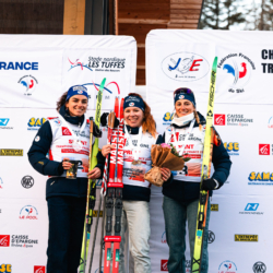 CHAMPIONNATS DE FRANCE VENDREDI,PREMANON, FRANCE - MARCH 27: PODIUM March 27, 2026 in PREMANON, France. (Photo by Rodriguez Alexis / @Aleiks_photo)