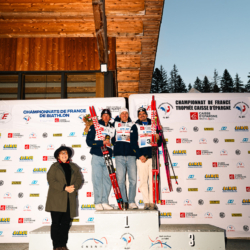 CHAMPIONNATS DE FRANCE VENDREDI,PREMANON, FRANCE - MARCH 27: PODIUM March 27, 2026 in PREMANON, France. (Photo by Rodriguez Alexis / @Aleiks_photo)