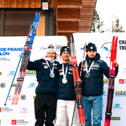 CHAMPIONNATS DE FRANCE VENDREDI,PREMANON, FRANCE - MARCH 27: PODIUM March 27, 2026 in PREMANON, France. (Photo by Rodriguez Alexis / @Aleiks_photo)