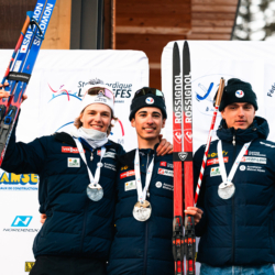 CHAMPIONNATS DE FRANCE VENDREDI,PREMANON, FRANCE - MARCH 27: PODIUM March 27, 2026 in PREMANON, France. (Photo by Rodriguez Alexis / @Aleiks_photo)