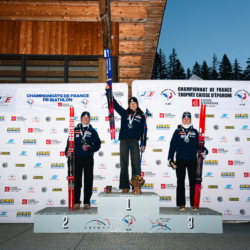 CHAMPIONNATS DE FRANCE VENDREDI,PREMANON, FRANCE - MARCH 27: PODIUM March 27, 2026 in PREMANON, France. (Photo by Rodriguez Alexis / @Aleiks_photo)