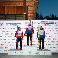 CHAMPIONNATS DE FRANCE VENDREDI,PREMANON, FRANCE - MARCH 27: PODIUM March 27, 2026 in PREMANON, France. (Photo by Rodriguez Alexis / @Aleiks_photo)