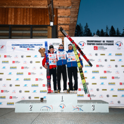 CHAMPIONNATS DE FRANCE VENDREDI,PREMANON, FRANCE - MARCH 27: PODIUM March 27, 2026 in PREMANON, France. (Photo by Rodriguez Alexis / @Aleiks_photo)