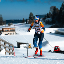 CHAMPIONNATS DE FRANCE VENDREDI,PREMANON, FRANCE - MARCH 27: Elina SANSONNE of FRA March 27, 2026 in PREMANON, France. (Photo by Rodriguez Alexis / @Aleiks_photo)