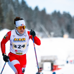 CHAMPIONNATS DE FRANCE VENDREDI,PREMANON, FRANCE - MARCH 27: Leonie BESSON of FRA March 27, 2026 in PREMANON, France. (Photo by Rodriguez Alexis / @Aleiks_photo)