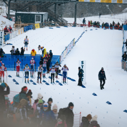 CHAMPIONNATS DE FRANCE VENDREDI,PREMANON, FRANCE - MARCH 27: ODELINE SCHLUSSEL of FRA, LENA COLIN of FRA, GABRIELLE POITEVIN of FRA, ANAELLE GIGNOUX of FRA, VINCENT CELESTINE DROZ of FRA March 27, 2026 in PREMANON, France. (Photo by Rodriguez Alexis / @Aleiks_photo)