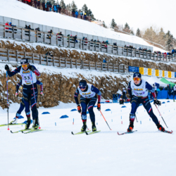 CHAMPIONNATS DE FRANCE VENDREDI,PREMANON, FRANCE - MARCH 27: LENA QUINTIN of FRA, JUSTINE GAILLARD of FRA, JULIETTE DUCORDEAU of FRA March 27, 2026 in PREMANON, France. (Photo by Rodriguez Alexis / @Aleiks_photo)
