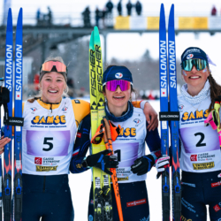CHAMPIONNATS DE FRANCE VENDREDI,PREMANON, FRANCE - MARCH 27: DEMOR MARIE of FRA, COUPAT ANNETTE of FRA, NAPPEY ROMANE of FRA March 27, 2026 in PREMANON, France. (Photo by Rodriguez Alexis / @Aleiks_photo)