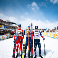 CHAMPIONNATS DE FRANCE VENDREDI,PREMANON, FRANCE - MARCH 27: BOYER DESCHAMPS MAELYAS of FRA, BIANCOLLI LUIGI of FRA, COTTAZ GASPARD of FRA March 27, 2026 in PREMANON, France. (Photo by Rodriguez Alexis / @Aleiks_photo)
