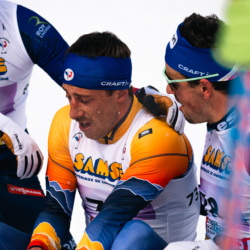CHAMPIONNATS DE FRANCE VENDREDI,PREMANON, FRANCE - MARCH 27: REMI BOURDIN of FRA, JULIEN ARNAUD of FRA, JULES CHAPPAZ of FRA March 27, 2026 in PREMANON, France. (Photo by Rodriguez Alexis / @Aleiks_photo)