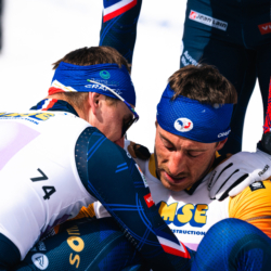 CHAMPIONNATS DE FRANCE VENDREDI,PREMANON, FRANCE - MARCH 27: REMI BOURDIN of FRA, JULIEN ARNAUD of FRA March 27, 2026 in PREMANON, France. (Photo by Rodriguez Alexis / @Aleiks_photo)