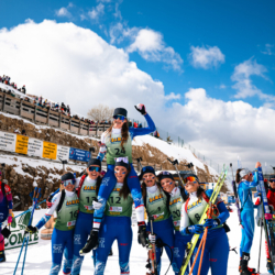 CHAMPIONNATS DE FRANCE VENDREDI,PREMANON, FRANCE - MARCH 27: AUGUSTINE ARSON of FRA, AXELLE BOUVARD of FRA, JEANNE BOUVIER of FRA, LEONIE MORIN of FRA, PAULINE LAFOUX of FRA, GAIA RICHARD of FRA, LANA MOREIRA of FRA March 27, 2026 in PREMANON, France. (Photo by Rodriguez Alexis / @Aleiks_photo)