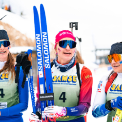 CHAMPIONNATS DE FRANCE VENDREDI,PREMANON, FRANCE - MARCH 27: LEONIE MORIN of FRA, GABRIELLE BOURGEOIS of FRA March 27, 2026 in PREMANON, France. (Photo by Rodriguez Alexis / @Aleiks_photo)