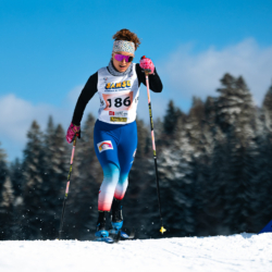 CHAMPIONNATS DE FRANCE VENDREDI,PREMANON, FRANCE - MARCH 27: Leonie DRAVET of FRA March 27, 2026 in PREMANON, France. (Photo by Rodriguez Alexis / @Aleiks_photo)