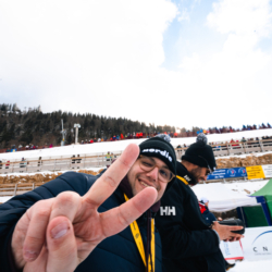 CHAMPIONNATS DE FRANCE VENDREDI,PREMANON, FRANCE - MARCH 27: FLO BURGAUD (le goat) March 27, 2026 in PREMANON, France. (Photo by Rodriguez Alexis / @Aleiks_photo)
