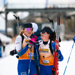 CHAMPIONNATS DE FRANCE VENDREDI,PREMANON, FRANCE - MARCH 27: ROMANE OUVRIER-BUFFET of FRA, JULIETTE OLIVA of FRA March 27, 2026 in PREMANON, France. (Photo by Rodriguez Alexis / @Aleiks_photo)