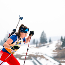 SAMSE N°7,PRÉMANON, FRANCE - FEBRUARY 28: LEONIE JEANNIER of FRA February 28, 2026 in PRÉMANON, France. (Photo by Rodriguez Alexis / @Aleiks_photo)