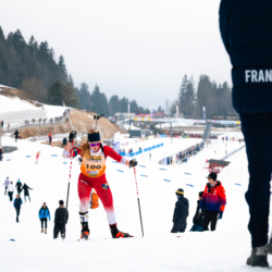 SAMSE N°7,PRÉMANON, FRANCE - FEBRUARY 28: LENA MORETTI of FRA February 28, 2026 in PRÉMANON, France. (Photo by Rodriguez Alexis / @Aleiks_photo)