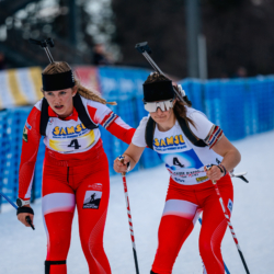 SAMSE N°7,PRÉMANON, FRANCE - MARCH 1: CANELLE MIDEZ of FRA, TAINA BUISSON of FRA B SVDSBN, CC, N . C C. CXCVVCXV C, XCX March 1, 2026 in PRÉMANON, France. (Photo by Rodriguez Alexis / @Aleiks_photo)
