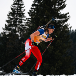 SAMSE N°7,PRÉMANON, FRANCE - FEBRUARY 28: LEONIE JEANNIER of FRA February 28, 2026 in PRÉMANON, France. (Photo by Rodriguez Alexis / @Aleiks_photo)