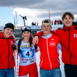 SAMSE N°7,PRÉMANON, FRANCE - MARCH 1: SAMUEL TUTTINO of FRA, ALEXIS FINE of FRA, CANELLE MIDEZ of FRA, TAINA BUISSON of FRA March 1, 2026 in PRÉMANON, France. (Photo by Rodriguez Alexis / @Aleiks_photo)