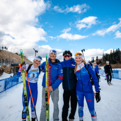 SAMSE N°7,PRÉMANON, FRANCE - MARCH 1: PAULINE LAFOUX of FRA, JULES LAFOUX of FRA, YANN ROGUET of FRA, LOUANE ADAM of FRA March 1, 2026 in PRÉMANON, France. (Photo by Rodriguez Alexis / @Aleiks_photo)