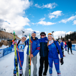 SAMSE N°7,PRÉMANON, FRANCE - MARCH 1: PAULINE LAFOUX of FRA, JULES LAFOUX of FRA, YANN ROGUET of FRA, LOUANE ADAM of FRA March 1, 2026 in PRÉMANON, France. (Photo by Rodriguez Alexis / @Aleiks_photo)
