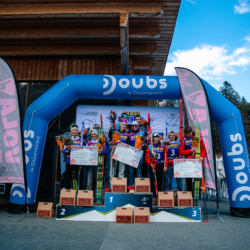 SAMSE N°7,PRÉMANON, FRANCE - MARCH 1: PAULINE LAFOUX of FRA, JULES LAFOUX of FRA, LOUANE ADAM of FRA, YANN ROGUET of FRA, EMILIAN GUILLET of FRA, JULES VIDAUD of FRA, ROSE DUSSERRE of FRA, EVA MARCOUX of FRA, SAMUEL TUTTINO of FRA, ALEXIS FINE of FRA, TAINA BUISSON of FRA, CANELLE MIDEZ of FRA March 1, 2026 in PRÉMANON, France. (Photo by Rodriguez Alexis / @Aleiks_photo)