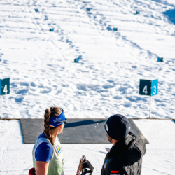 SAMSE N°7,PRÉMANON, FRANCE - MARCH 1: LEONIE JEANNIER of FRA and FRANCK PERROT COACH SA March 1, 2026 in PRÉMANON, France. (Photo by Rodriguez Alexis / @Aleiks_photo)