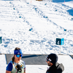 SAMSE N°7,PRÉMANON, FRANCE - MARCH 1: LEONIE JEANNIER of FRA and FRANCK PERROT COACH SA March 1, 2026 in PRÉMANON, France. (Photo by Rodriguez Alexis / @Aleiks_photo)