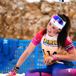 SAMSE N°7,PRÉMANON, FRANCE - FEBRUARY 28: FIONA LAURENT of FRA February 28, 2026 in PRÉMANON, France. (Photo by Rodriguez Alexis / @Aleiks_photo)