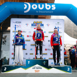 SAMSE N°7,PRÉMANON, FRANCE - FEBRUARY 28: MAELLE ACHOUI of FRA, ROSALIE ODILE of FRA and JOANNE WEISS of FRA February 28, 2026 in PRÉMANON, France. (Photo by Rodriguez Alexis / @Aleiks_photo)