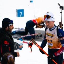 SAMSE N°7,PRÉMANON, FRANCE - FEBRUARY 28: FRANCK PERROT COACH SA of FRA and MARTIN BOTET of FRA February 28, 2026 in PRÉMANON, France. (Photo by Rodriguez Alexis / @Aleiks_photo)