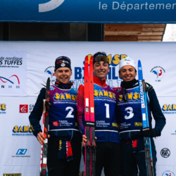 SAMSE N°7,PRÉMANON, FRANCE - FEBRUARY 28: FLAVIO GUY of FRA, ILANN DUPONT of FRA, ANTONIN GUY of FRA February 28, 2026 in PRÉMANON, France. (Photo by Rodriguez Alexis / @Aleiks_photo)
