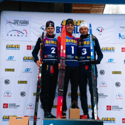 SAMSE N°7,PRÉMANON, FRANCE - FEBRUARY 28: FLAVIO GUY of FRA, ILANN DUPONT of FRA, ANTONIN GUY of FRA February 28, 2026 in PRÉMANON, France. (Photo by Rodriguez Alexis / @Aleiks_photo)
