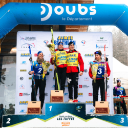 SAMSE N°7,PRÉMANON, FRANCE - FEBRUARY 28: LISA SIBERCHICOT of FRA, FANY BERTRAND of FRA, REMI BROUTIER of FRA and VIOLETTE BONY of FRA February 28, 2026 in PRÉMANON, France. (Photo by Rodriguez Alexis / @Aleiks_photo)