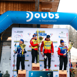 SAMSE N°7,PRÉMANON, FRANCE - FEBRUARY 28: LISA SIBERCHICOT of FRA, FANY BERTRAND of FRA, REMI BROUTIER of FRA and VIOLETTE BONY of FRA February 28, 2026 in PRÉMANON, France. (Photo by Rodriguez Alexis / @Aleiks_photo)