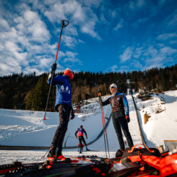 SAMSE N°7,PRÉMANON, FRANCE - MARCH 1: LILIAN LEURS of FRA and RAPHAEL DHENAIN of FRA March 1, 2026 in PRÉMANON, France. (Photo by Rodriguez Alexis / @Aleiks_photo)