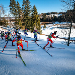SAMSE N°7,PRÉMANON, FRANCE - MARCH 1: FANY BERTRAND of FRA, VIOLETTE BONY of FRA, LOLA BUGEAUD of FRA, CHLOE ORVAIN of FRA March 1, 2026 in PRÉMANON, France. (Photo by Rodriguez Alexis / @Aleiks_photo)