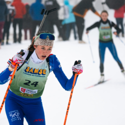 SAMSE N°7,PRÉMANON, FRANCE - FEBRUARY 28: LEONIE MORIN of FRA February 28, 2026 in PRÉMANON, France. (Photo by Rodriguez Alexis / @Aleiks_photo)