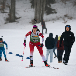 SAMSE N°7,PRÉMANON, FRANCE - FEBRUARY 28: EVA MARCOUX of FRA February 28, 2026 in PRÉMANON, France. (Photo by Rodriguez Alexis / @Aleiks_photo)
