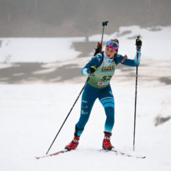 SAMSE N°7,PRÉMANON, FRANCE - FEBRUARY 28: LISIA REYMOND of FRA February 28, 2026 in PRÉMANON, France. (Photo by Rodriguez Alexis / @Aleiks_photo)