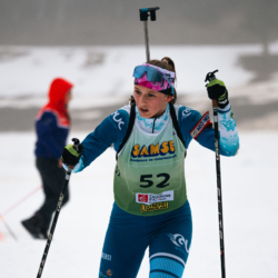 SAMSE N°7,PRÉMANON, FRANCE - FEBRUARY 28: LISIA REYMOND of FRA February 28, 2026 in PRÉMANON, France. (Photo by Rodriguez Alexis / @Aleiks_photo)