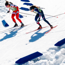 SAMSE N°7,PRÉMANON, FRANCE - MARCH 1: VIOLETTE BONY of FRA, LOLA BUGEAUD of FRA March 1, 2026 in PRÉMANON, France. (Photo by Rodriguez Alexis / @Aleiks_photo)
