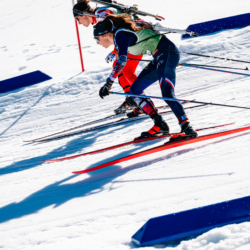 SAMSE N°7,PRÉMANON, FRANCE - MARCH 1: VIOLETTE BONY of FRA, LOLA BUGEAUD of FRA March 1, 2026 in PRÉMANON, France. (Photo by Rodriguez Alexis / @Aleiks_photo)