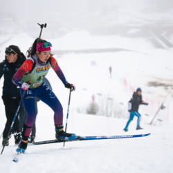 SAMSE N°7,PRÉMANON, FRANCE - FEBRUARY 28: LENA MARCHANDISE of FRA February 28, 2026 in PRÉMANON, France. (Photo by Rodriguez Alexis / @Aleiks_photo)