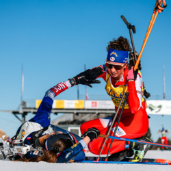 SAMSE N°7,PRÉMANON, FRANCE - MARCH 1: FANY BERTRAND of FRA and LOLA BUGEAUD of FRA March 1, 2026 in PRÉMANON, France. (Photo by Rodriguez Alexis / @Aleiks_photo)
