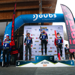 SAMSE N°7,PRÉMANON, FRANCE - FEBRUARY 28: LOUANE ADAM of FRA, GABRIELLE BOURGEOIS of FRA, ZELIE PIC of FRA, CHLOE VERMEULEN of FRA, ZOE BRAY of FRA February 28, 2026 in PRÉMANON, France. (Photo by Rodriguez Alexis / @Aleiks_photo)